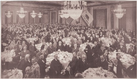 The State Bar of California "Victory Dinner".  Palace Hotel, San Francisco. November 17, 1927