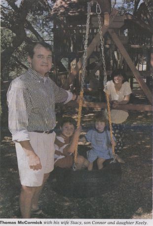 Thomas McCormick with his wife Stacy, son Connor and daughter Keely.
