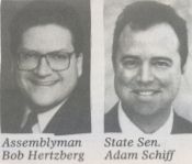 Assemblyman Bob Hertzberg and State Sen. Adam Schiff