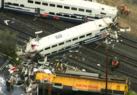 Metrolink Train Wreck in Los Angeles